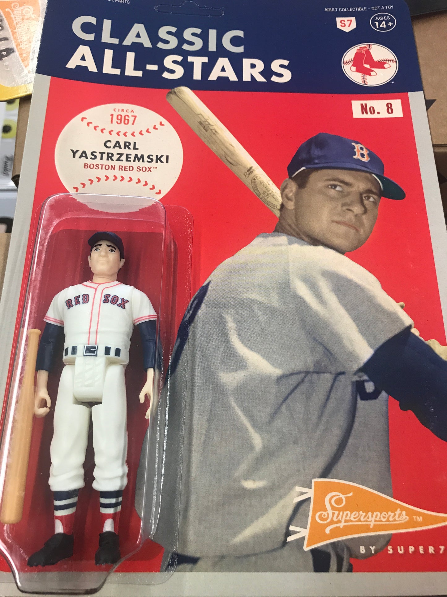 Super7 MLB Carl Yastrzemski REACTION FIGURE  MOC sports