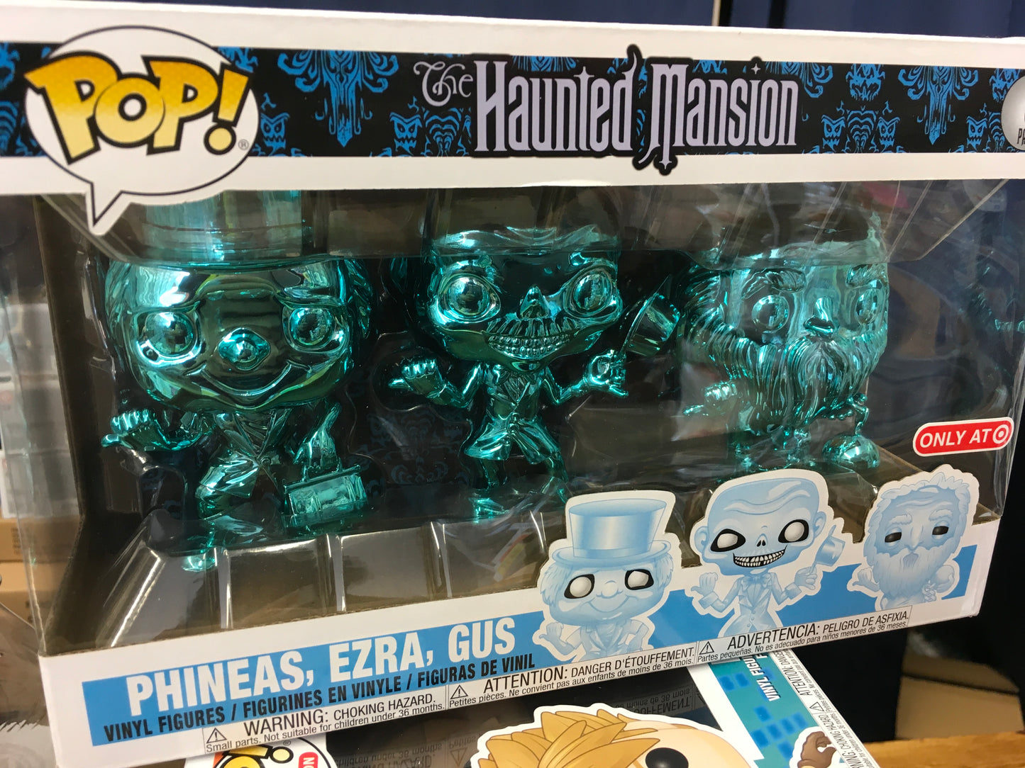 Haunted Mansion chrome 3 pack exclusive Funko Pop! Vinyl figure Disney
