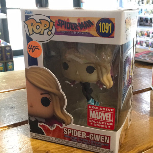 Spider-Man across the spiderverse Spidergwen exclusive Funko Pop! Vinyl figure marvel