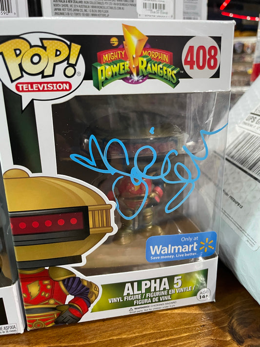 Sandi Sellner Alpha 5 power ranger signed Funko Pop! Vinyl figure