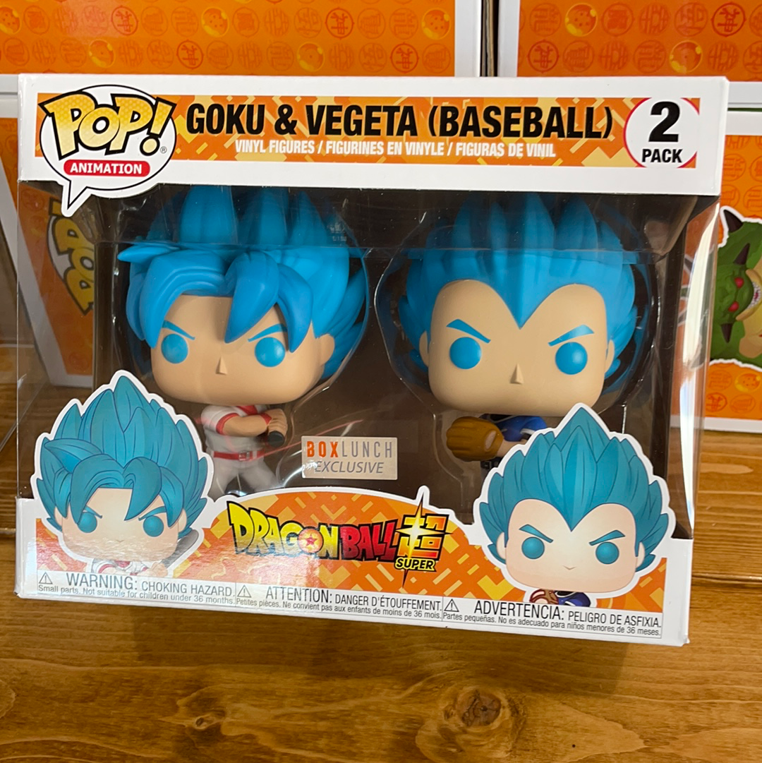 DBZ Goku & Vegeta baseball  2 pack Funko pop! Vinyl figure anime