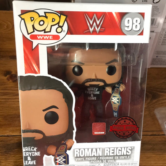 WWE Roman Reigns #98 exclusive Funko Pop! Vinyl figure sports