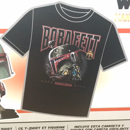 Funko Pop! and Tee - Star Wars: Mandalorian - Boba Fett Set