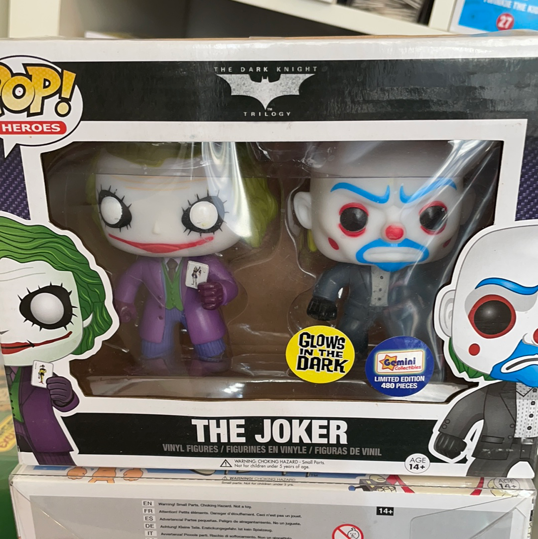 DC Comics Dark Knight Trilogy - The Joker Bank Robber - Exclusive Funko Pop! Vinyl 2-pack