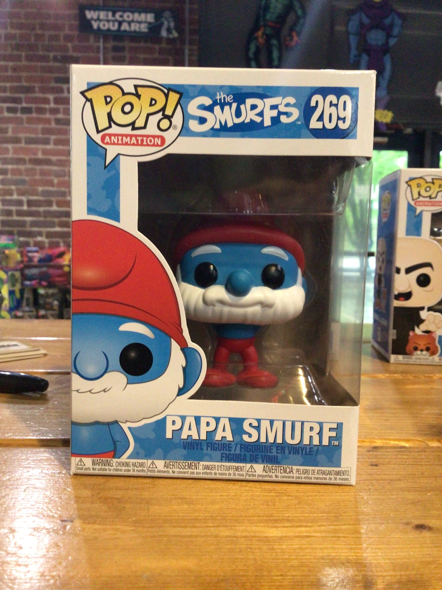 Smurfs Papa Smurf Funko Pop! Vinyl figure STORE cartoon
