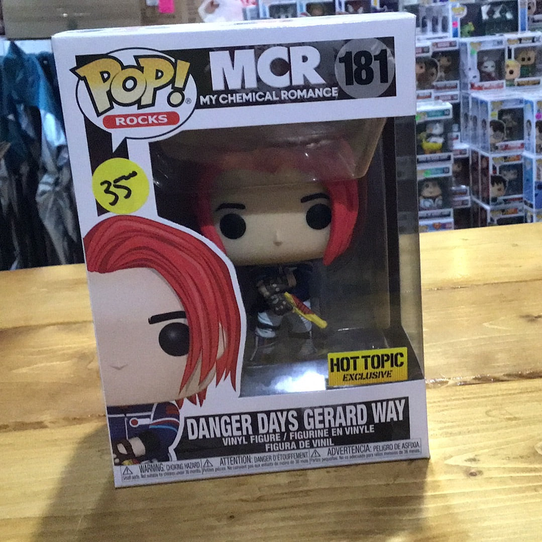 Chemical Romance Gerard Way Danger Days Funko Pop! Vinyl exclusive retired Rock