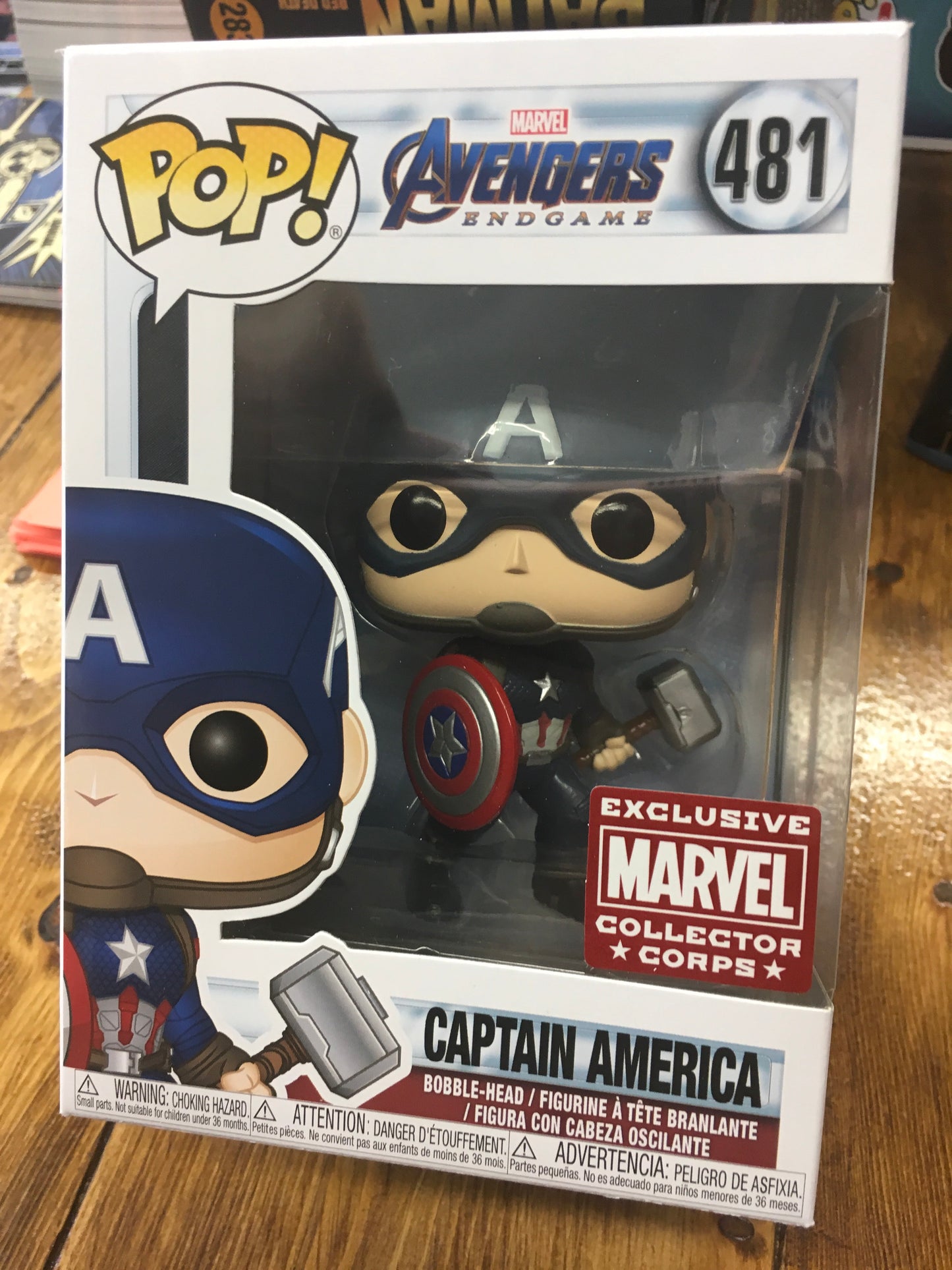 Endgame captain America with hammer Marvel Funko Pop! Vinyl Figure