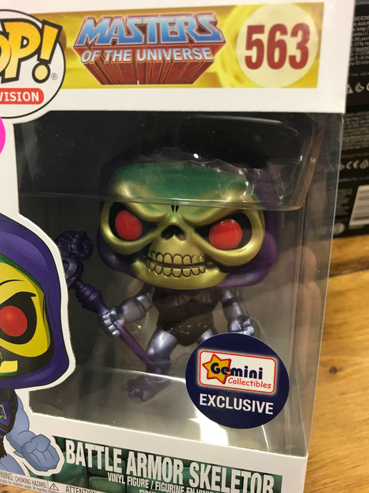 Metallic Battle Armor Skeletor MOTU exclusive Funko Pop! Vinyl figure