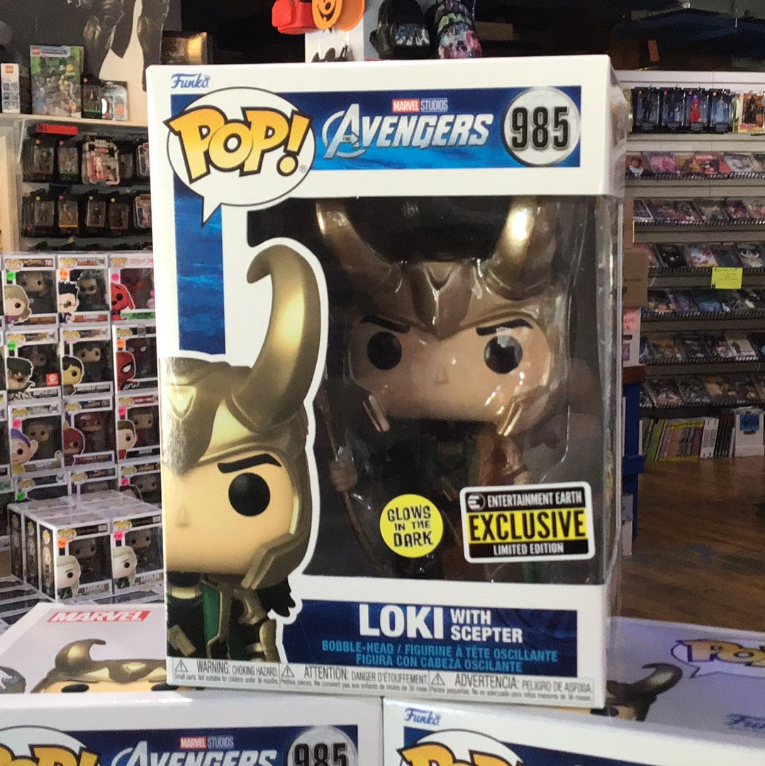 Marvel - Loki with Scepter #985 -  Exclusive Funko Pop! Vinyl Figure