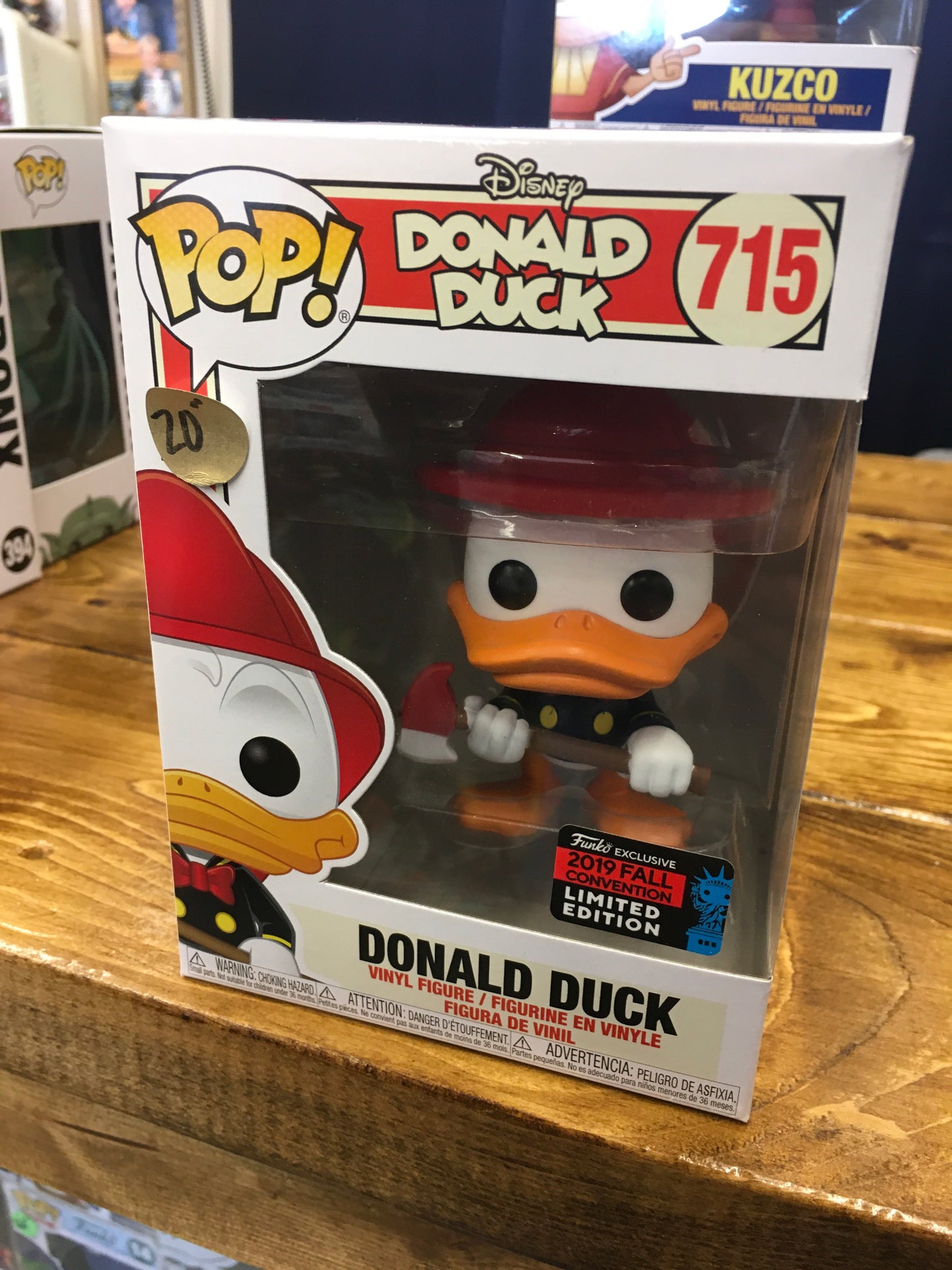 Donald Duck Firefighter NYCC exclusive Funko Pop! Vinyl figure