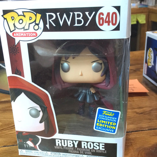 RWBY Ruby Rose exclusive 640 Funko Pop! Vinyl figure Anime