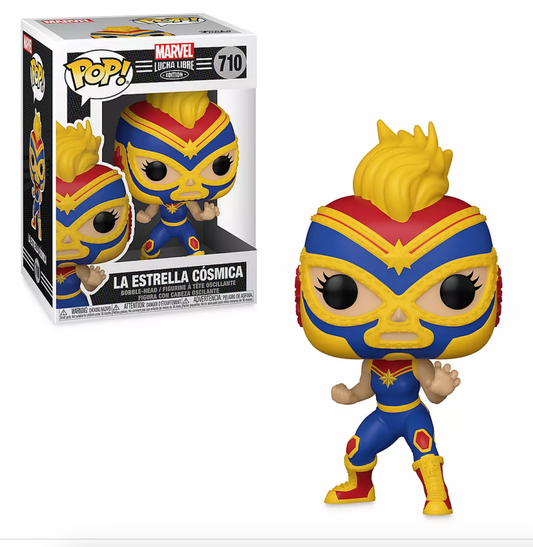 Marvel Lucha Libre La Estrella Cosmica Captain Marvel Funko Pop! Vinyl figure