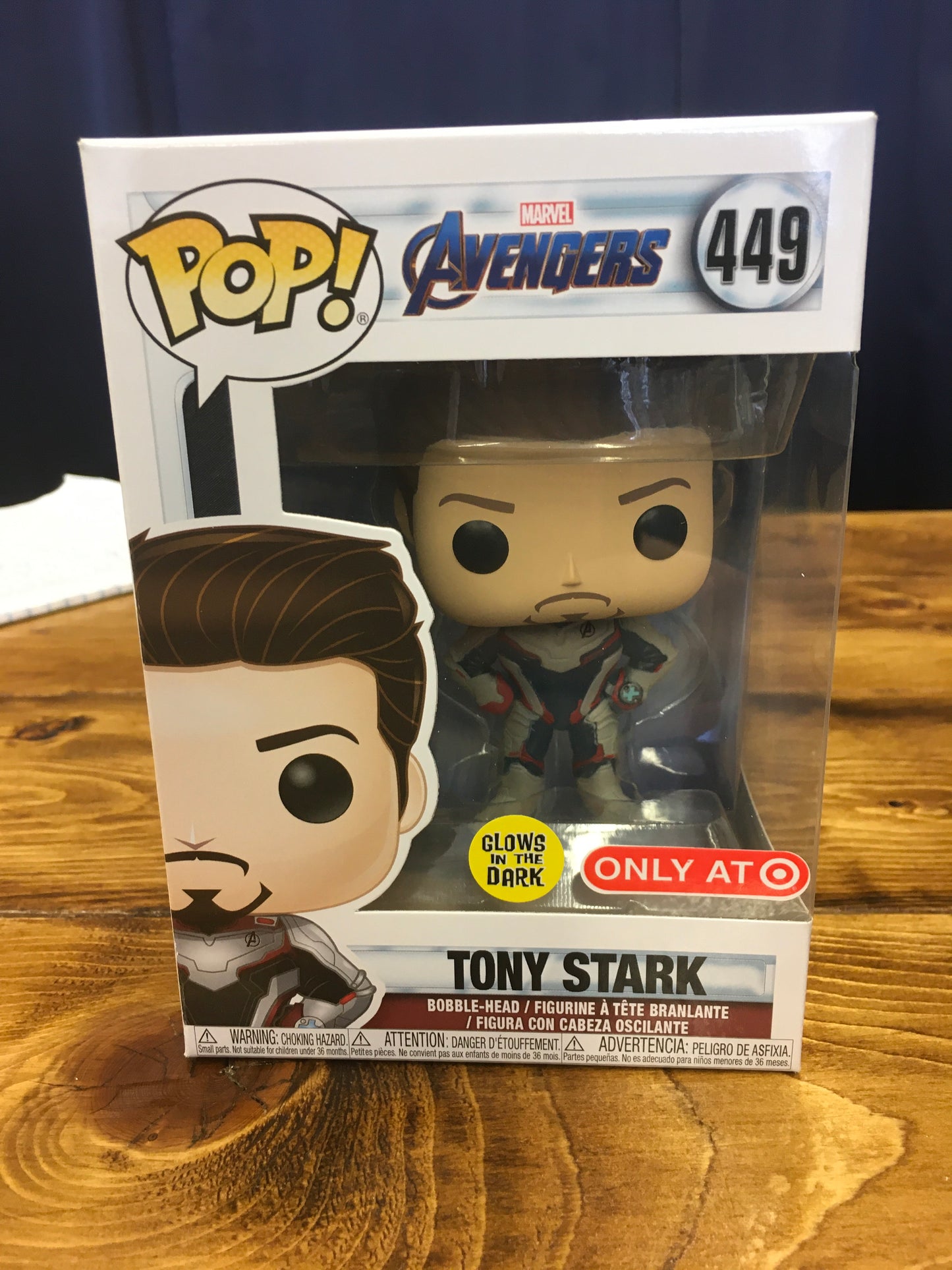 Avengers Endgame Tony Stark GITD Funko Pop! Vinyl figure marvel