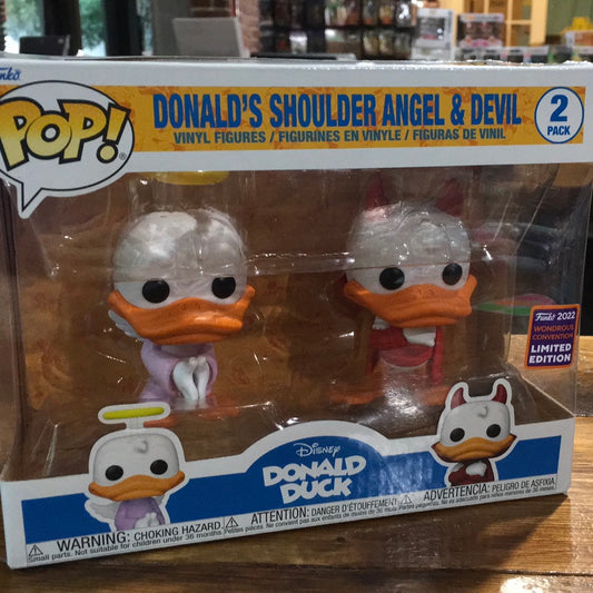 Disney Donalds shoulder angel devil 2 pack Funko Pop! Vinyl figure