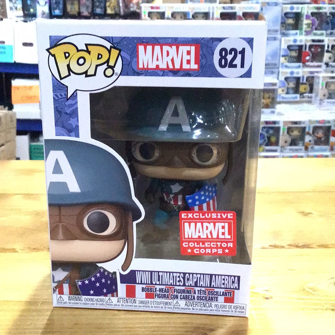 Marvel WWII Ultimates Captain America exclusive Funko Pop vinyl Figure