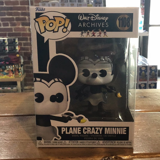 Disney Archives- Plane Crazy Minnie #1108 - Funko Pop! Vinyl Figure