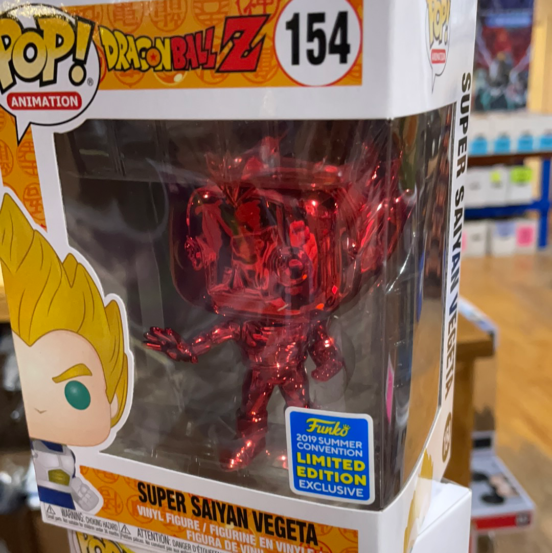 Super Saiyan Vegeta chrome red exclusive Funko Pop! Vinyl figure