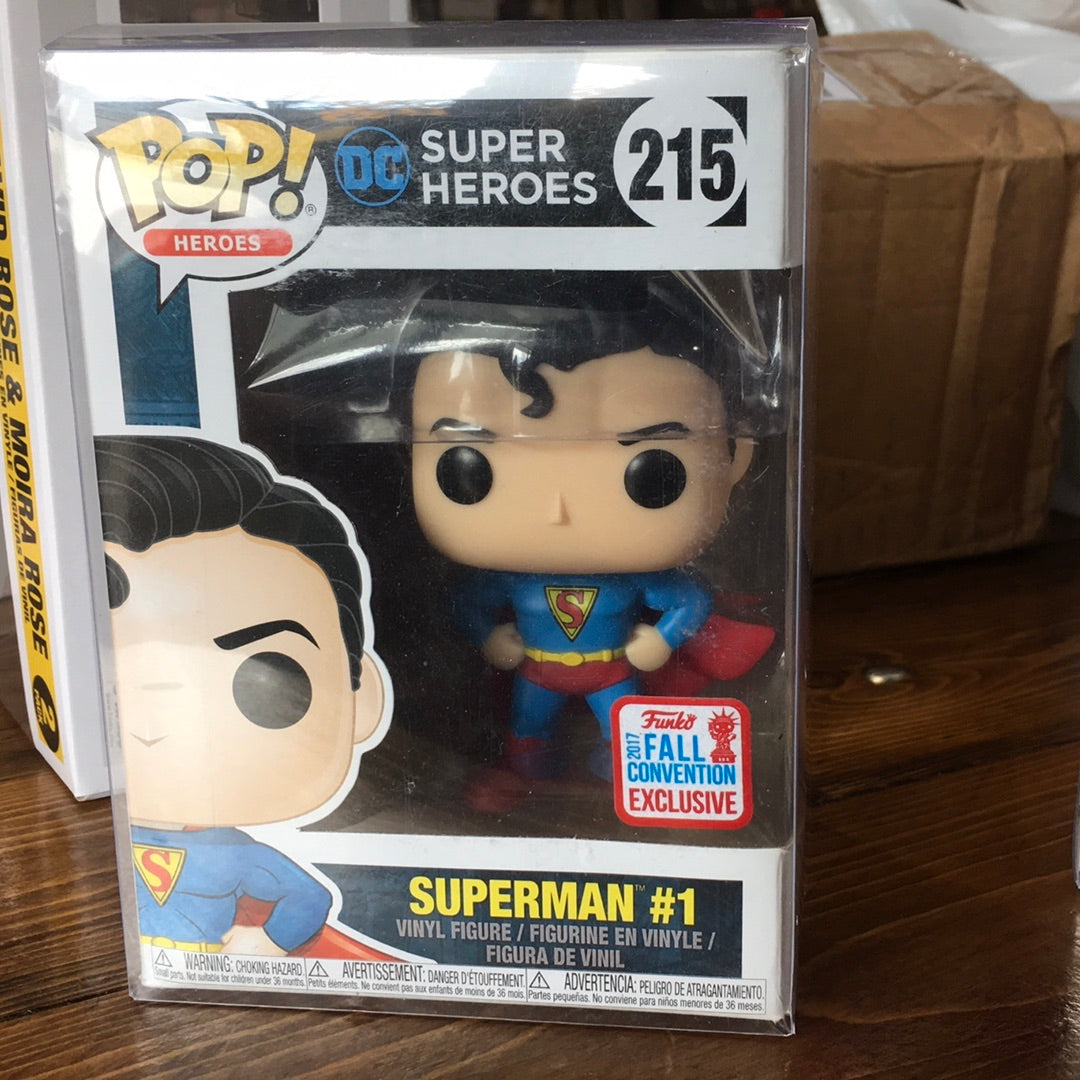 DC Heroes Superman #1 Fall Convention Exclusive 215 Funko Pop! Vinyl figure Comics