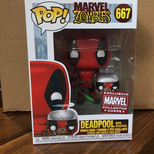 Marvel Zombies - Deadpool with Headpool #667 - Exclusive Funko Pop! Vinyl Figure