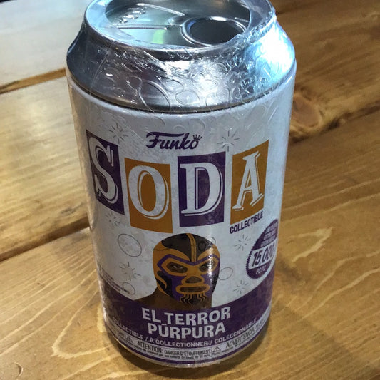 Vinyl Luchadores - El Terror Púrpura Thanos sealed Mystery Funko SODA figure