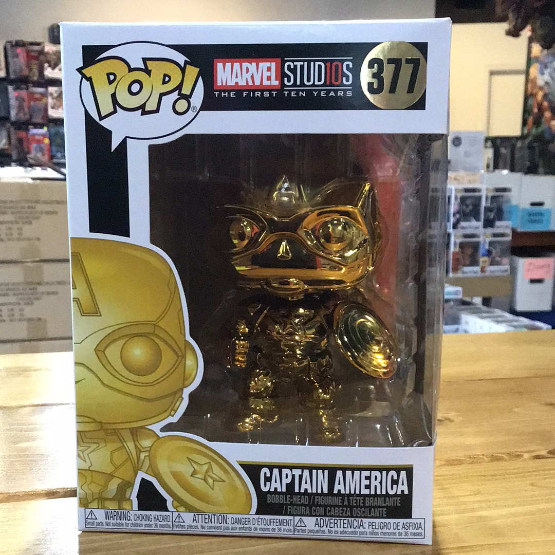 Captain America #377 Gold Marvel Funko Pop! Vinyl Bobble-head figure