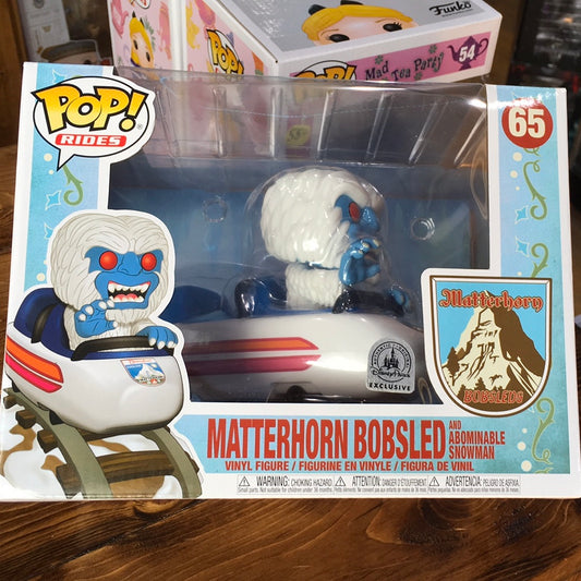 Matterhorn bobsled and abominable exclusive Funko Pop! Vinyl figure Disney