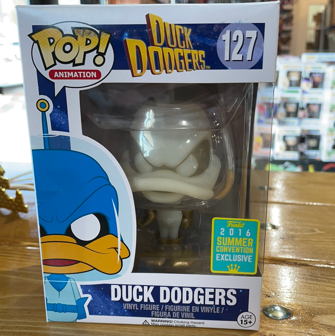 Duck Dodgers white gamma exclusive Funko Pop! vinyl figure cartoon