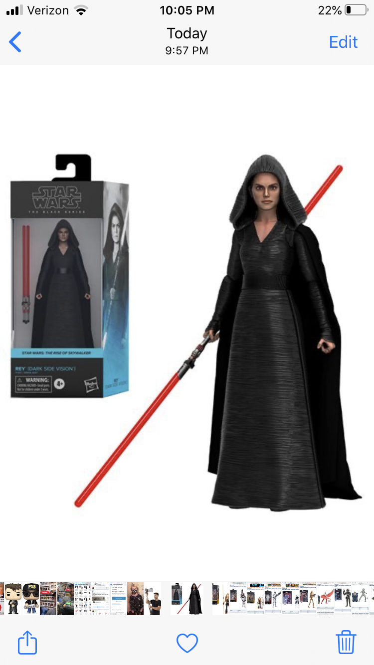 Dark Rey Figure Star Wars - Dark Rey - Black Series action Figure – Tall Man Toys & Comics