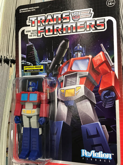 Super 7 transformers Optimus Prime REACTION FIGURE  MOC new