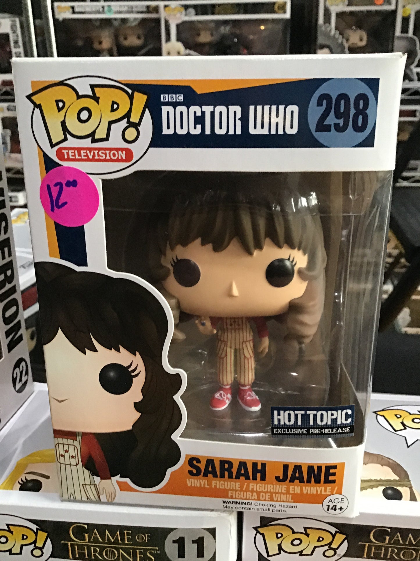 Doctor Who Sarah Jane Hot Topic pre-release exclusive Funko Pop Figure 2020