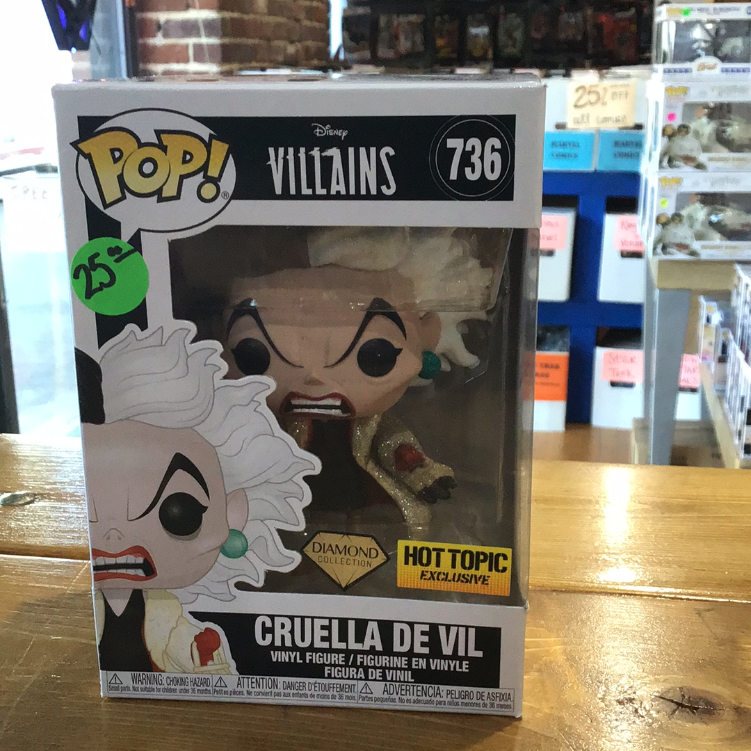 Disney Diamond Cruella De Vil Exclusive Funko Pop! Vinyl figure