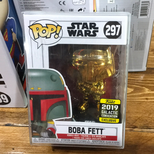 Boba Fett Galactic Convention Gold Exclusive Star Wars Funko Pop! Vinyl Figure
