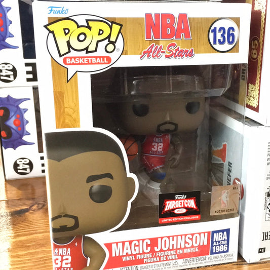 NBA Magic Johnson 136 exclusive Funko Pop! Vinyl figure sports