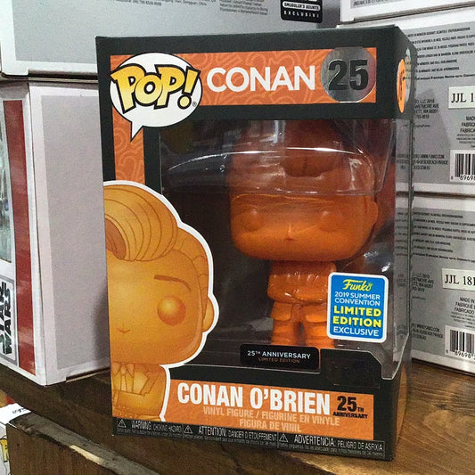 Conan O'Brien Exclusive Orange 25 Funko Pop! Vinyl figure icons