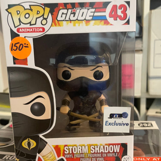 Gijoe Storm Shadow Black costume exclusive Funko Pop! Vinyl figure cartoon