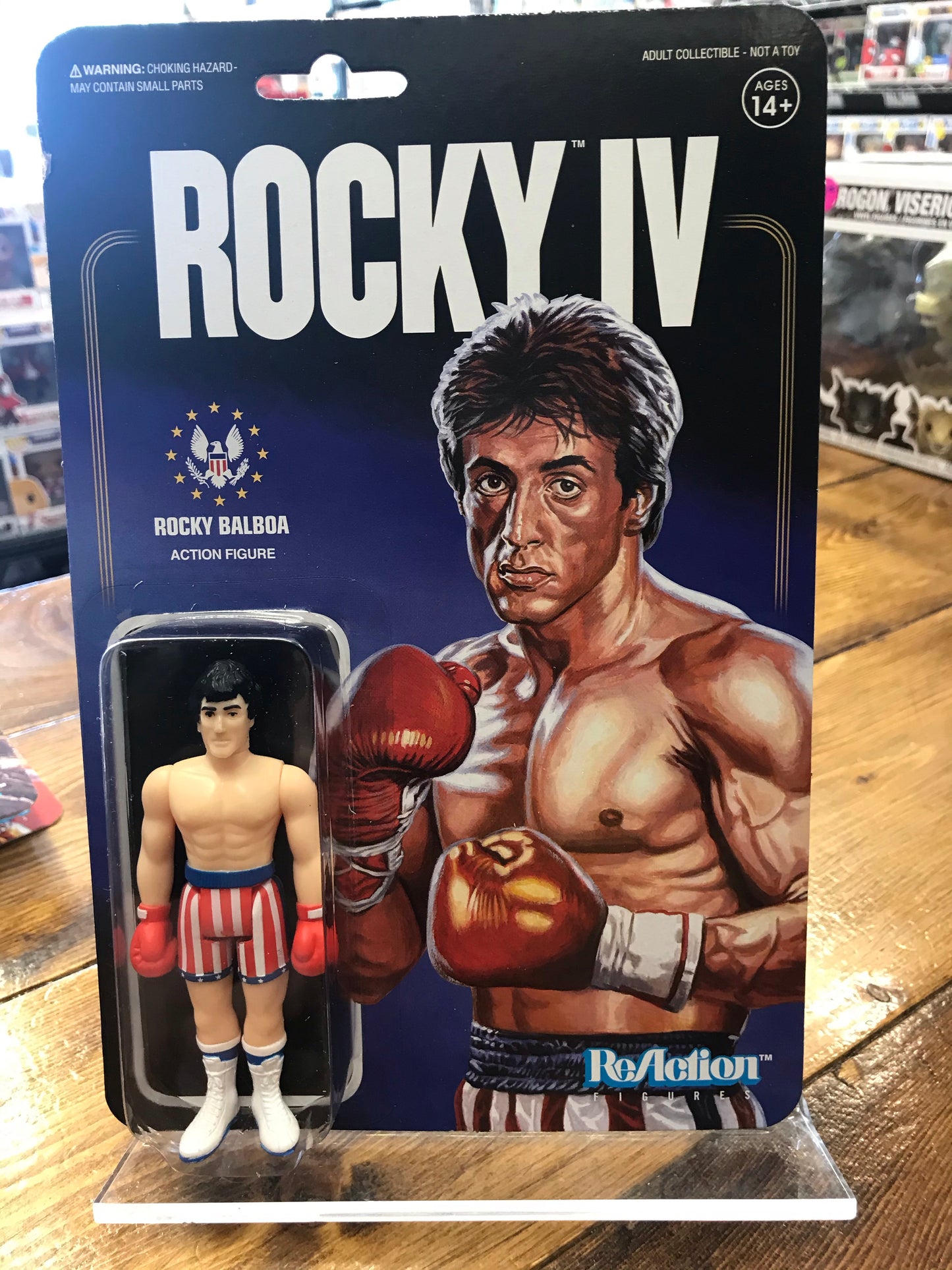 Super 7 Rocky Balboa REACTION FIGURE MOC