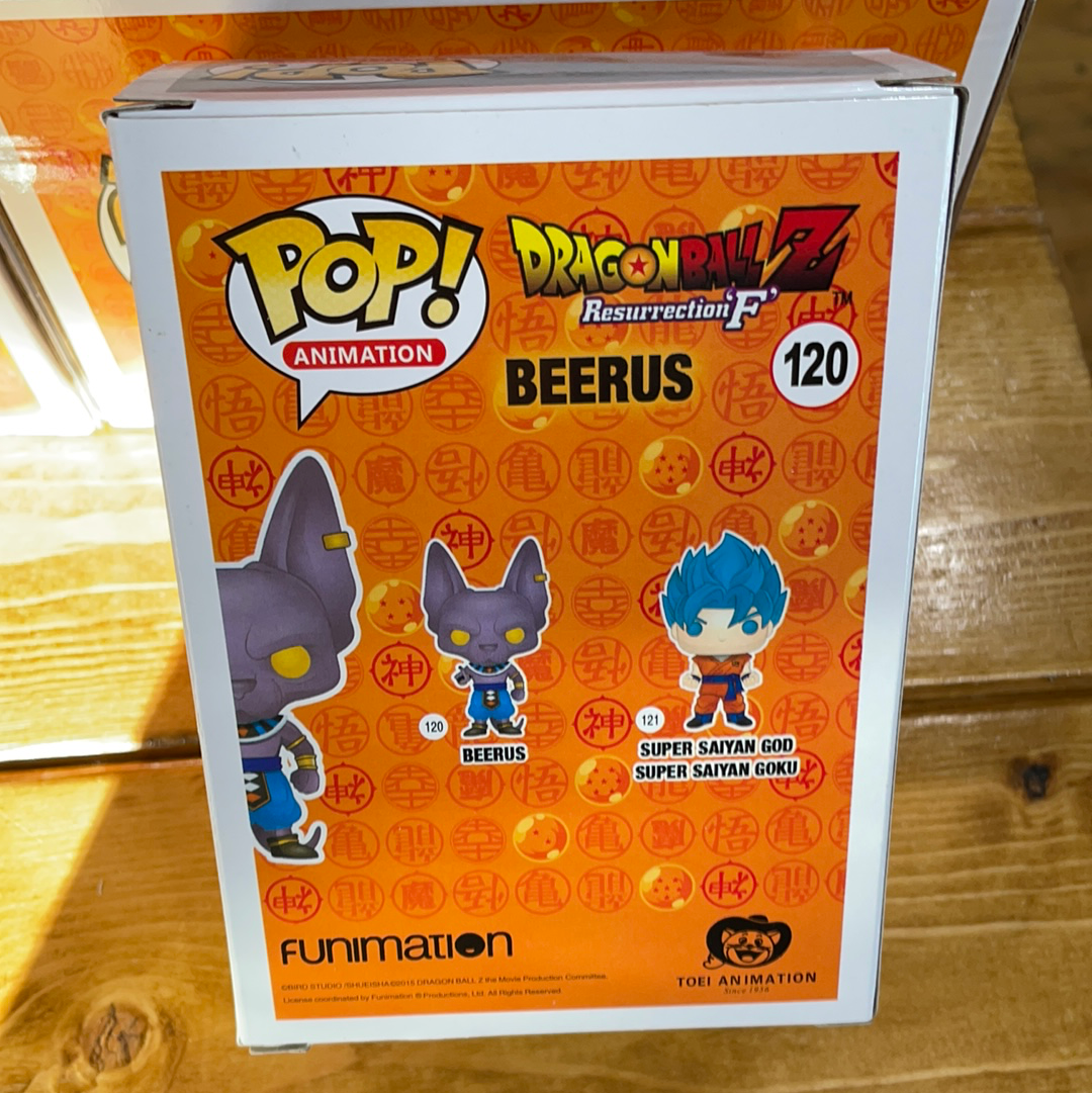 DBZ Beerus 120 exclusive Funko pop! Vinyl figure anime