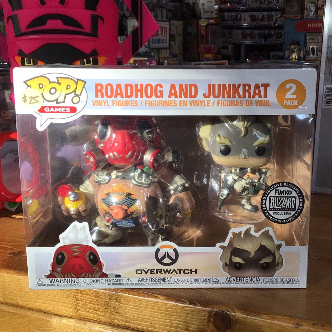 Roadhog and Junkrat- Overwatch Blizzard Exclusive - Funko Pop! Figure 2 Pack