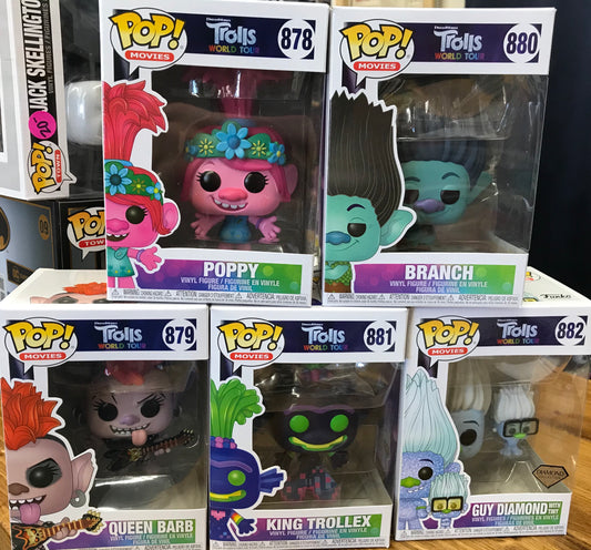 Trolls world tour set of 5 Funko Pop! Vinyl Figure