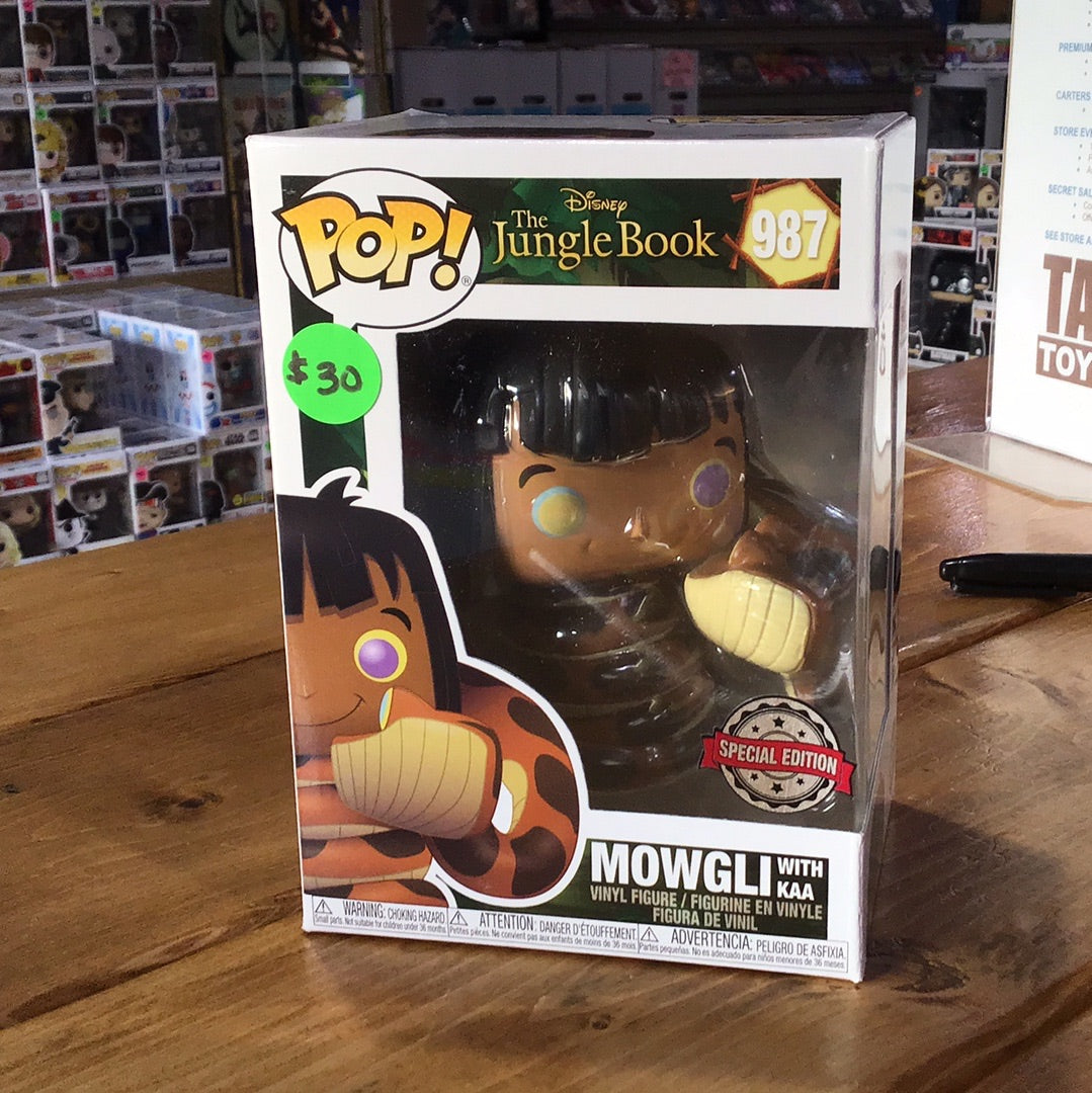 Disney Jungle Book - Mowgli with Kaa - Funko Pop! Figure