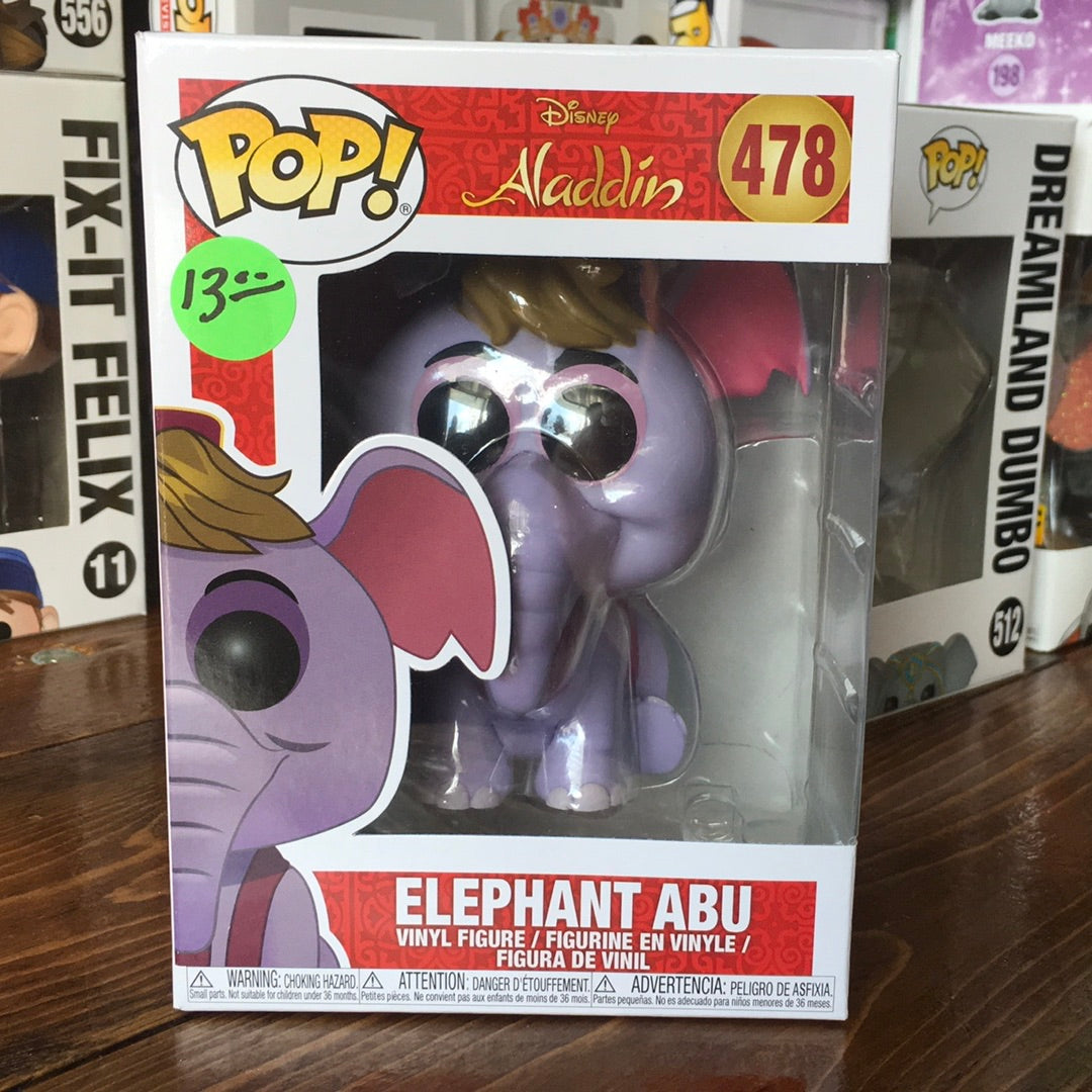 Disney Aladdin Elephant Abu 478 Funko Pop! Vinyl figure