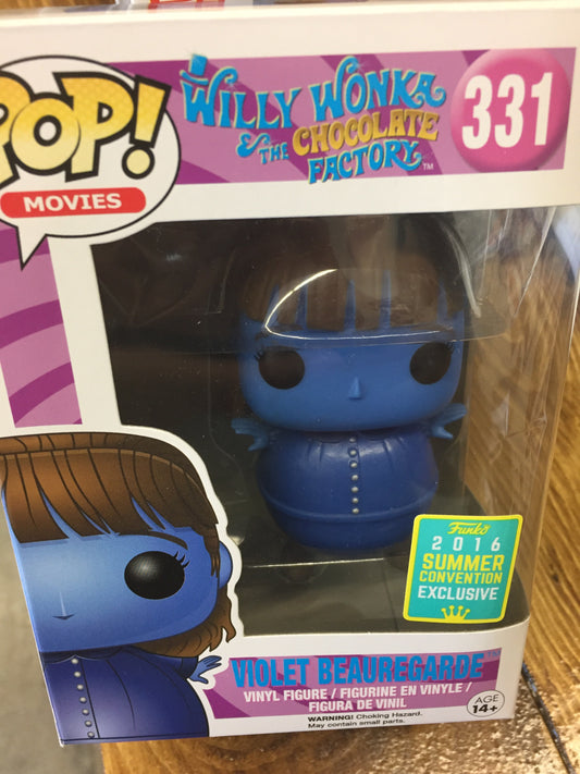 Willy Wonka Violet Beauregarde sdcc Exclusive Funko Pop! Vinyl Figure