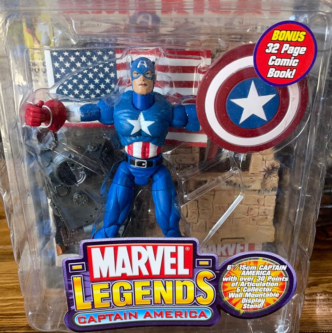Marvel Legends Captain America as is Toybiz action Figure