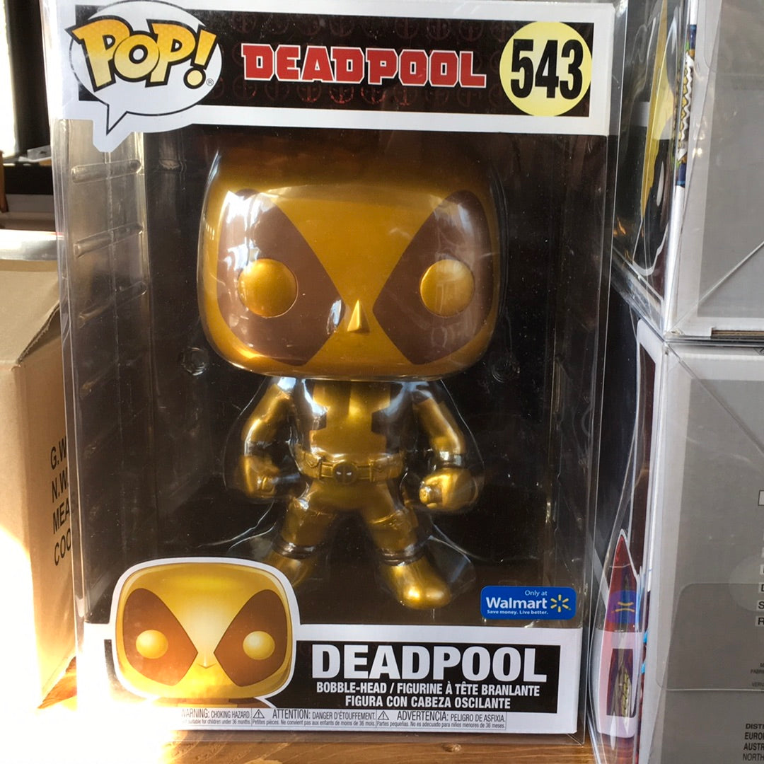 Deadpool two swords gold metallic 10 inch Funko Pop! vinyl figure Marvel