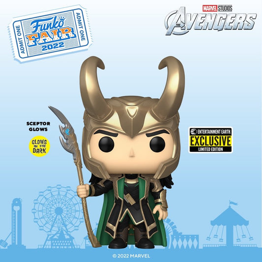 Marvel - Loki with Scepter #985 -  Exclusive Funko Pop! Vinyl Figure