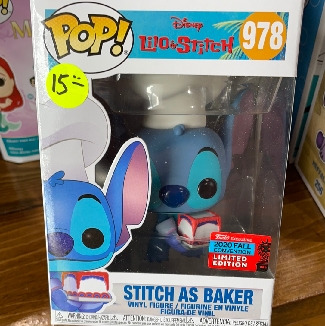 Disney stitch baker exclusive 978 Funko Pop! vinyl figure