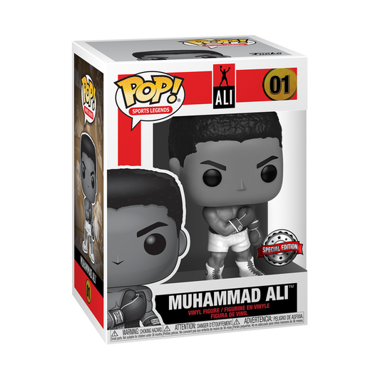 Muhammad Ali b&w exclusive Funko Pop! Vinyl figure sports