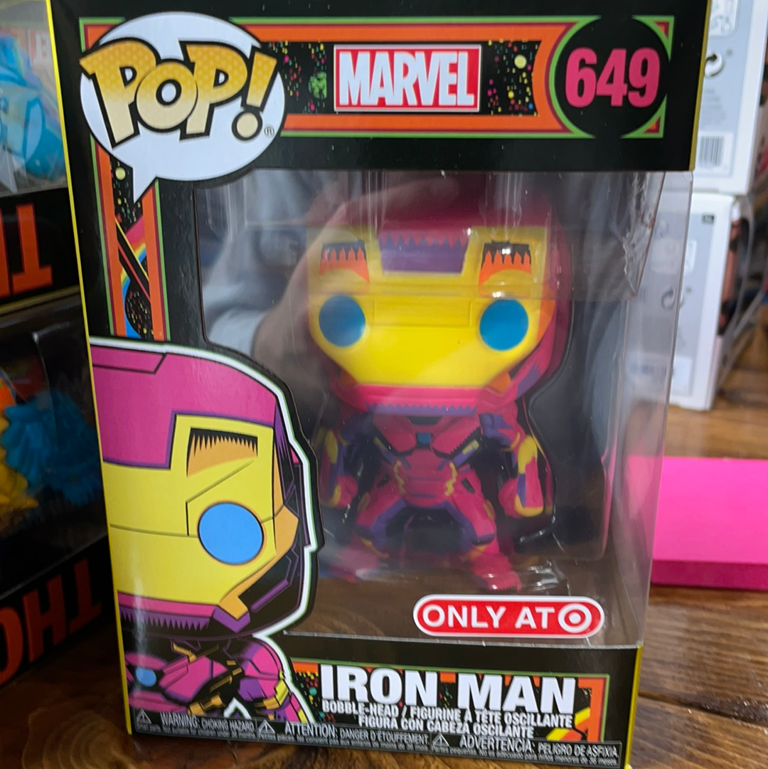 Marvel iron man black light exclusive Funko Pop! Vinyl Figure marvel
