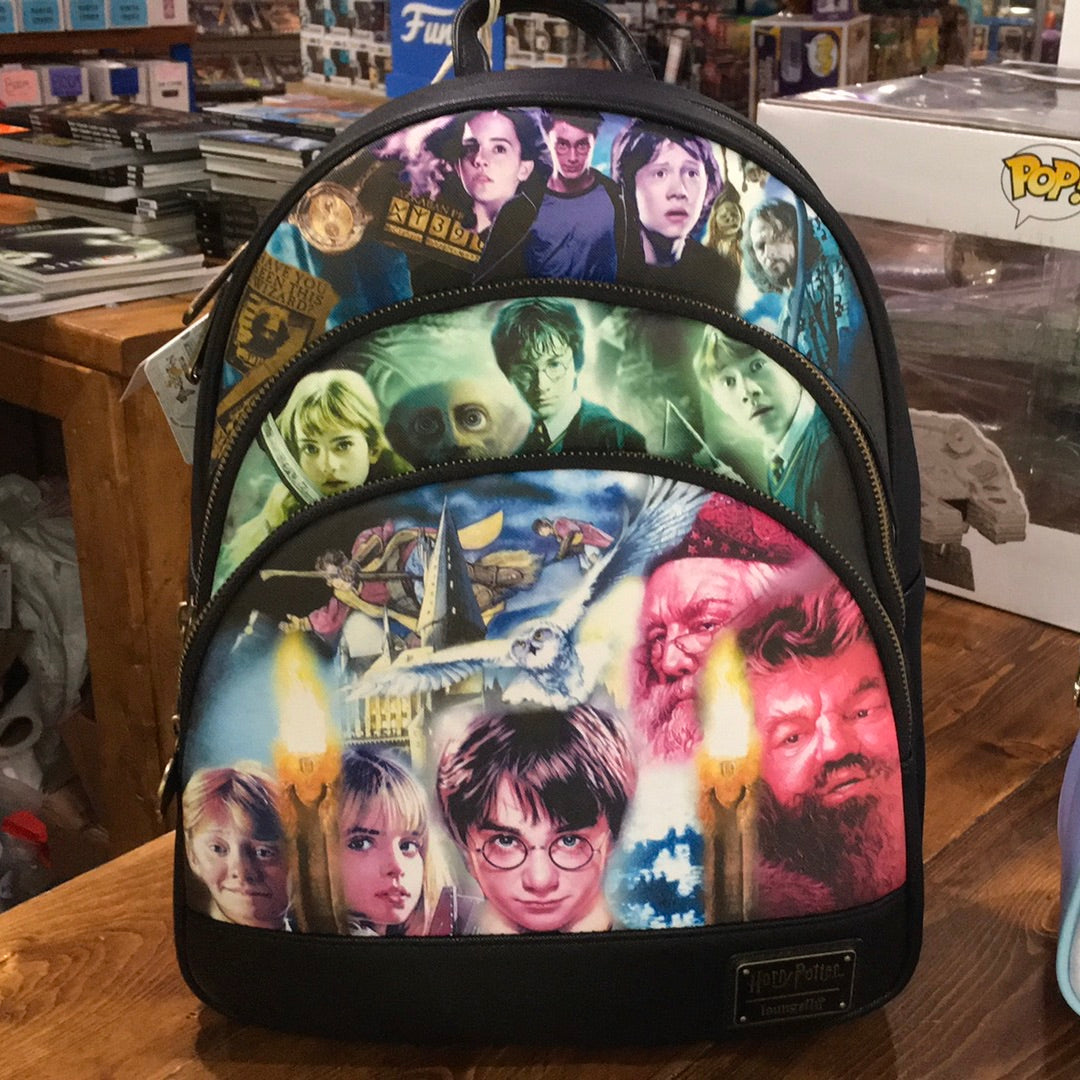 Harry Potter Trilogy Triple Pocket Mini Backpack by Loungefly
