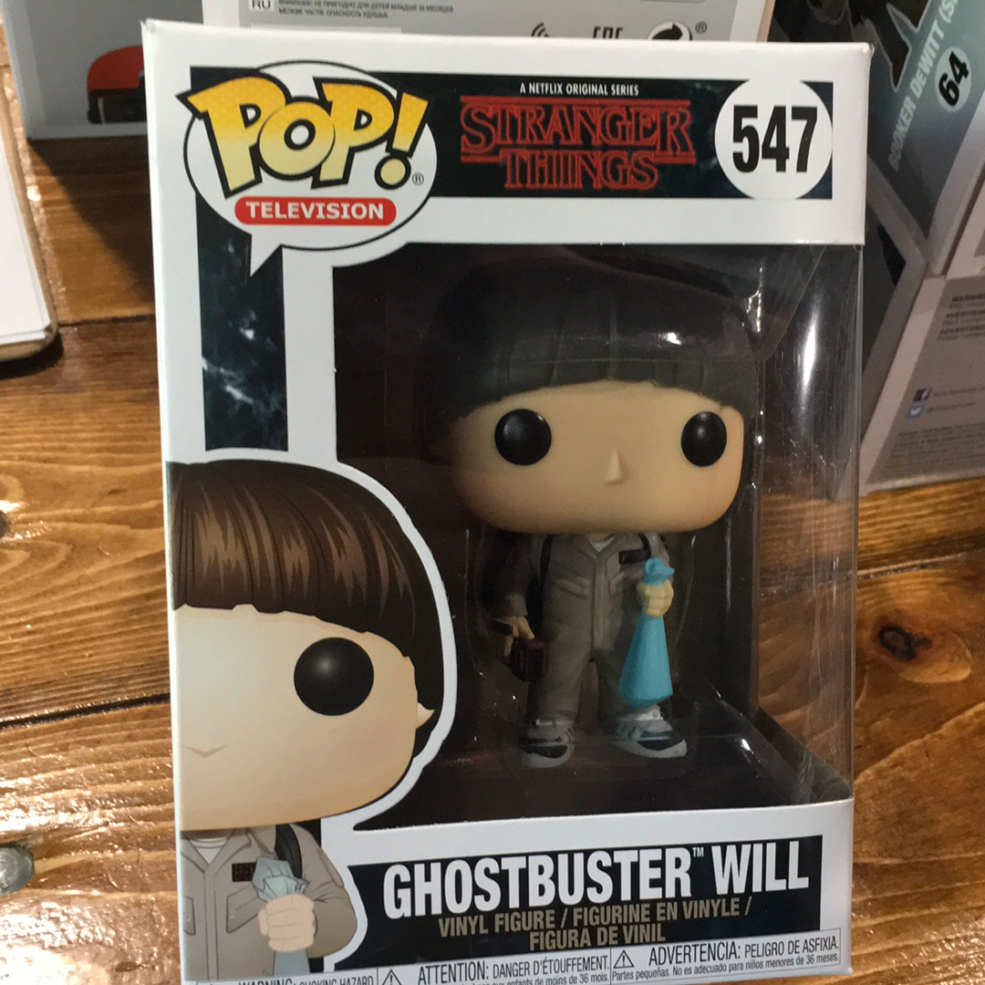 Stranger Things ghostbuster Will  547 Funko Pop! Vinyl figure television